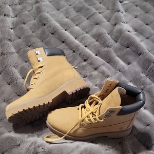 Womens Tan Timberland CARNABY COOL Boots 6 Inch